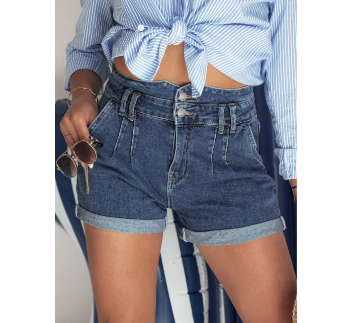 Dámske džínsové šortky DENIM DREAMS modré SY0355