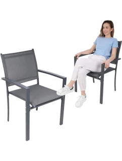 ZÁHRADNÉ KRESLO 57X57X88CM TEXTLINE KPL.2KS