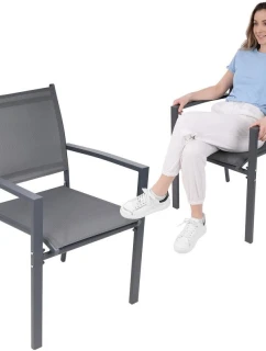 ZÁHRADNÉ KRESLO 57X57X88CM TEXTLINE KPL.2KS