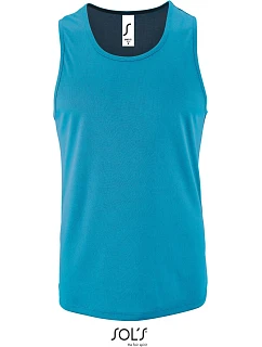 SOL'S Sporty TT Men Pánske športové tielko 25.2073 aqua