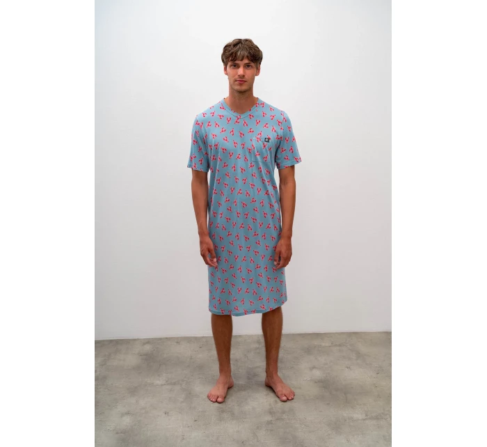 Pohodlná pánská noční košile model 17161924 - Vamp Pohodlná pánská noční košile model 17161924 - Vamp