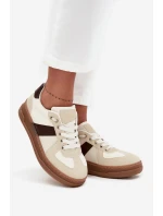Dámské tenisky na platformě béžové model 21711957 - Boto