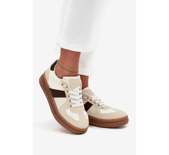 Dámské tenisky na platformě béžové model 21711957 - Boto