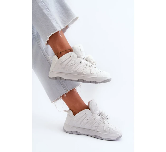 Dámske tenisky z ekokože biele Berilla Dámske tenisky z ekokože biele Berilla