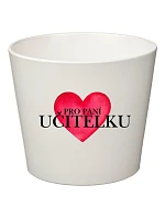 PRO PANÍ UČITELKU (SRDCE) - velký květináč