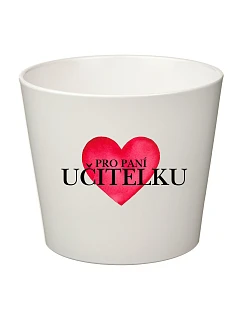 PRO PANÍ UČITELKU (SRDCE) - velký květináč