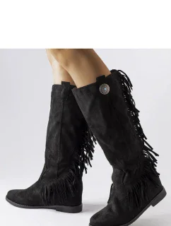 Čižmy na klinovom podpätku model 205872 Solea