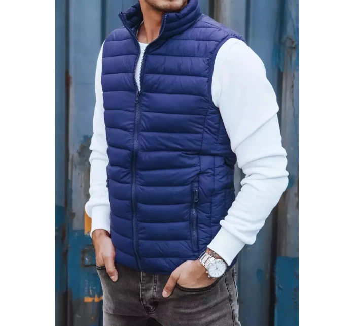 Pánská tmavě modrá vesta Dstreet model 21965234 - FashionStreet