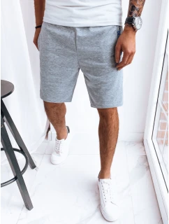 FashionStreet pánske svetlosivé teplákové šortky SX2223