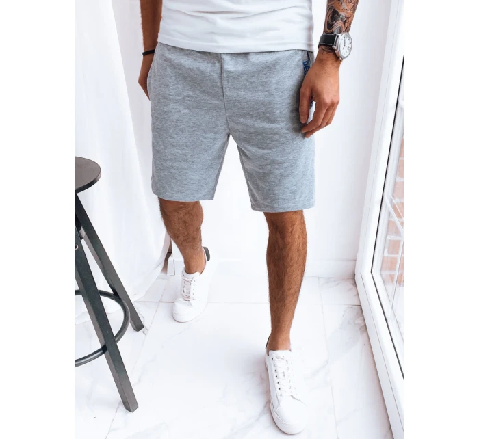 FashionStreet pánske svetlosivé teplákové šortky SX2223