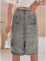 Džínová midi sukně šedá Dstreet model 21988037 - FashionStreet