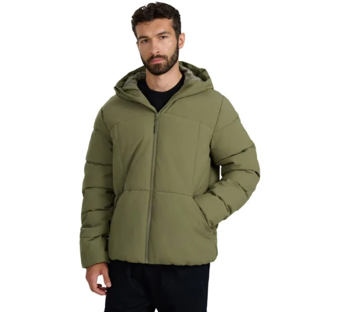 Pánská péřová bunda  khaki WAW25TDJA 43S pánské model 21727034 - 4F