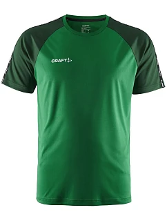 Craft Teamwear Squad Go Contrast Jersey M Pánske kontrastné športové tričko 82.2725 team green/ivy