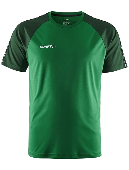 Craft Teamwear Squad Go Contrast Jersey M Pánske kontrastné športové tričko 82.2725 team green/ivy Craft Teamwear Squad Go Contrast Jersey M Pánske kontrastné športové tričko 82.2725 team green/ivy