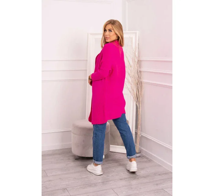 Svetr s netopýřími rukávy růžový model 18978875 - K-Fashion