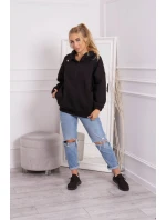 Mikina s kapucňou čierna