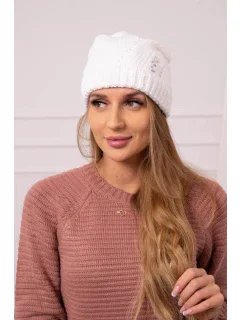 Dámska čiapka Klarysa K394 biela