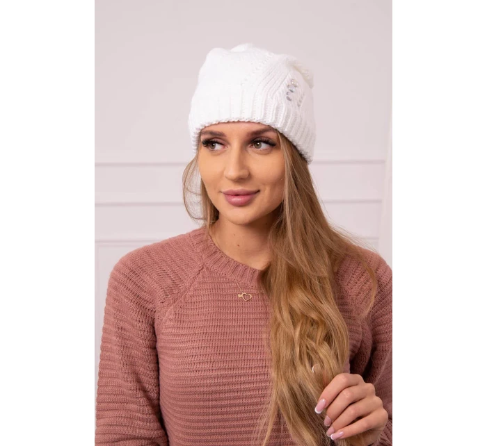Dámska čiapka Klarysa K394 biela Dámska čiapka Klarysa K394 biela