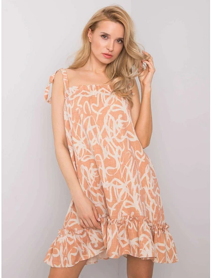 Šaty SK oranžová model 15222634 - FPrice
