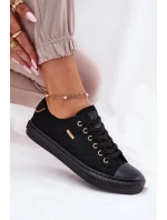 Dámske plátenné tenisky Big Star - čierne Dámske plátenné tenisky Big Star - čierne