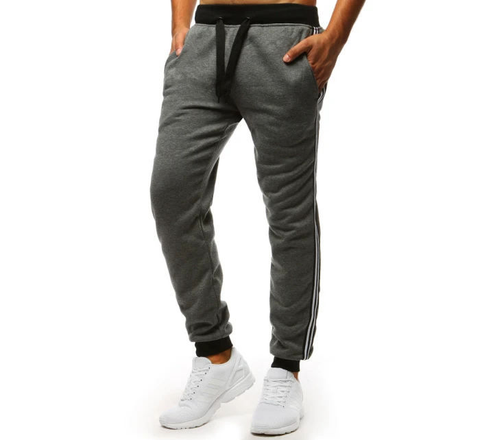 Pánske antracitové tepláky FashionStreet UX3538