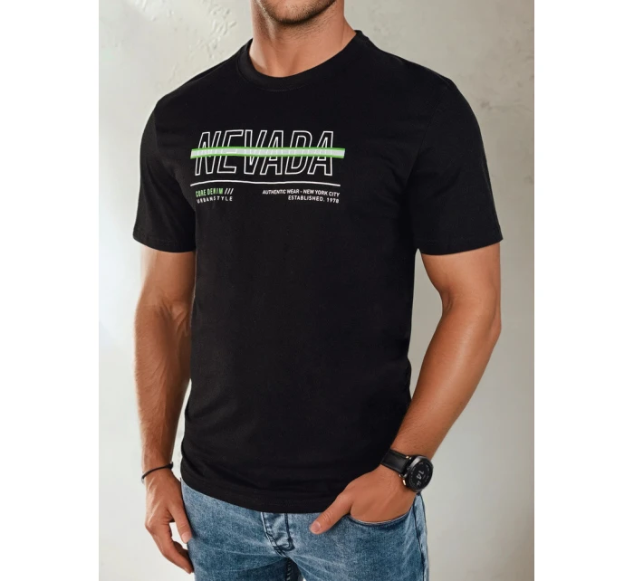 Pánské tričko s potiskem černé Dstreet model 21973883 - FashionStreet