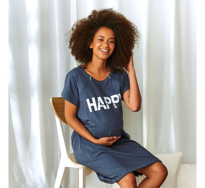 Dámská těhotenská košile model 20555268 deep blue - Doctornap