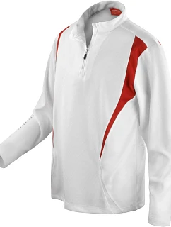 S Tréninkový top s zip s dlouhým rukávem 29. model 22426424 - Spiro