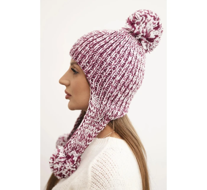 Dámská čepice ušanka Emma K343 fialová