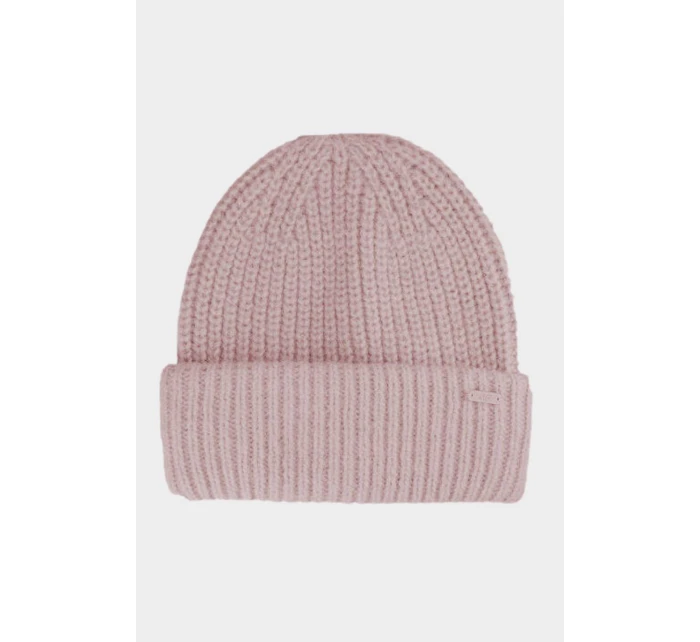Czapka Zimowa Z Dodatkiem Wełny Damska 4F 4FAW23ACAPF290-56S Różowa