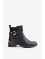 Botki Sztyblety Damskie Na Niskim Obcasie Ocieplane Czarne Zinlora Botki Sztyblety Damskie Na Niskim Obcasie Ocieplane Czarne Zinlora