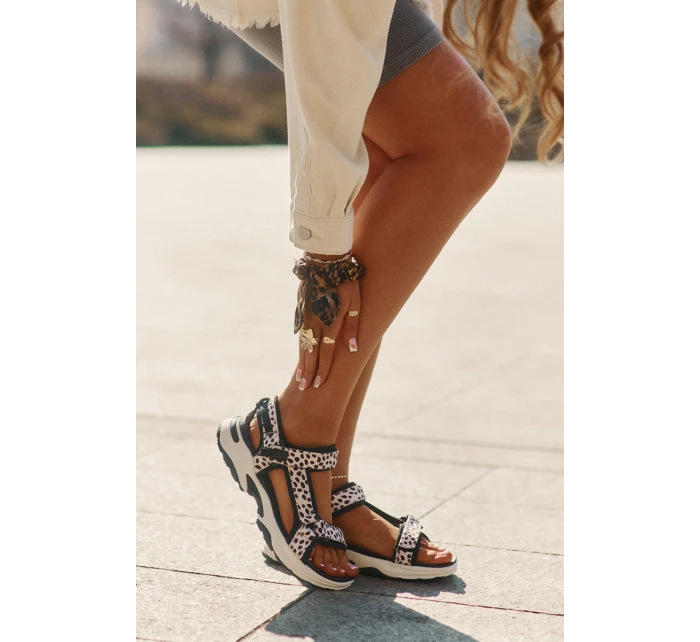 Dámské sandály na suchý zip model 21694727 - D.Franklin