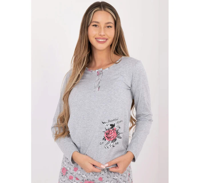 Pyžamo DU PI FP 006.02 sivé