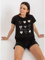 Bluzka RV BZ model 18633970 czarny - FPrice Bluzka RV BZ model 18633970 czarny - FPrice