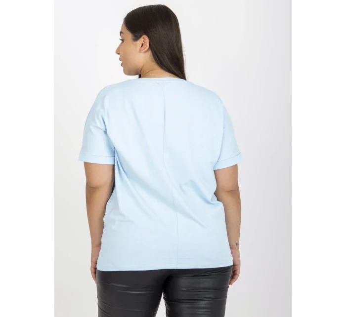 Tričko RV TS model 17388095 světle modrá - FPrice Tričko RV TS model 17388095 světle modrá - FPrice