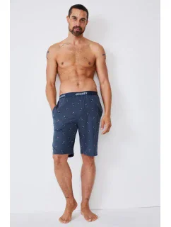 Pánske pyžamové šortky 500755H B90 tm. modrá s tukanom - Jockey