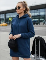 Dámská dlouhá oversize mikina tmavě modrá Dstreet model 21964008 - FashionStreet