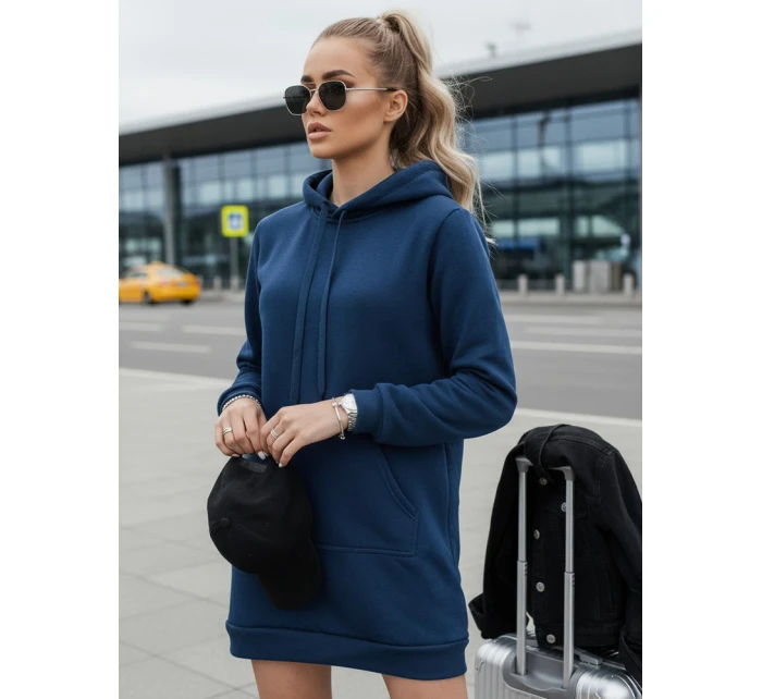 Dámská dlouhá oversize mikina tmavě modrá Dstreet model 21964008 - FashionStreet
