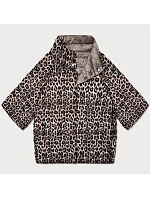 Obojstranná dámska plus size bunda Goodlookin cocoa/panther s 3/4 rukávmi (M6-6308-358)