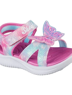 Detské sandále Skechers JUMPSTERS SANDAL BUTTERFLY BRITES 303109N PKMT