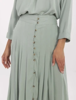 Sukňa D73761M50187B pistáciová