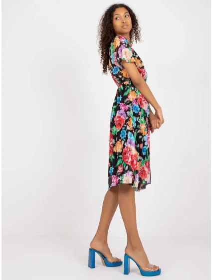 Šaty DHJ SK 13162.92 čierna a červená