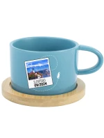 Vlastní text na cestovatelský keramický hrníček Makronka 