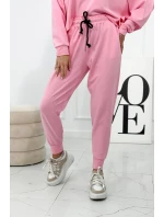 Set 2dielna mikina + nohavice svetlo ružová