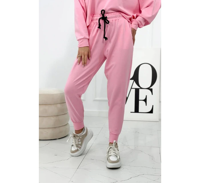Set 2dielna mikina + nohavice svetlo ružová