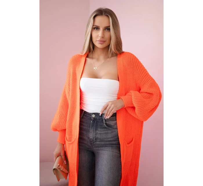 Oranžový dlhý sveter