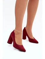 Semišové lodičky na podpatku model 21821698 - SERGIO LEONE