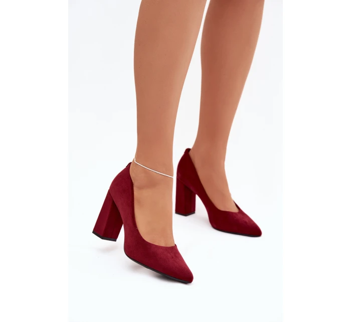 Semišové lodičky na podpatku model 21821698 - SERGIO LEONE