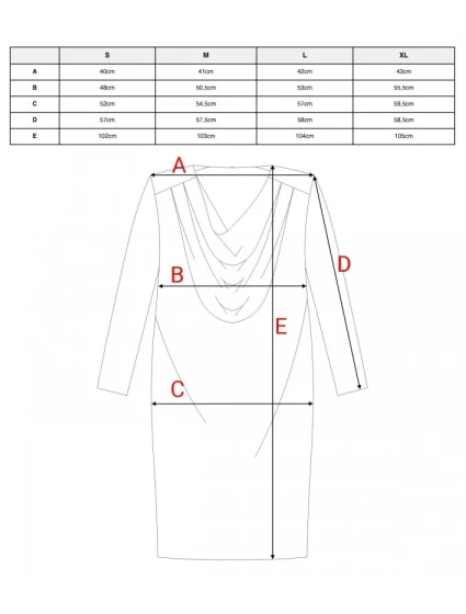 model 21470785 Šaty s výstřihem černé - STYLOVE