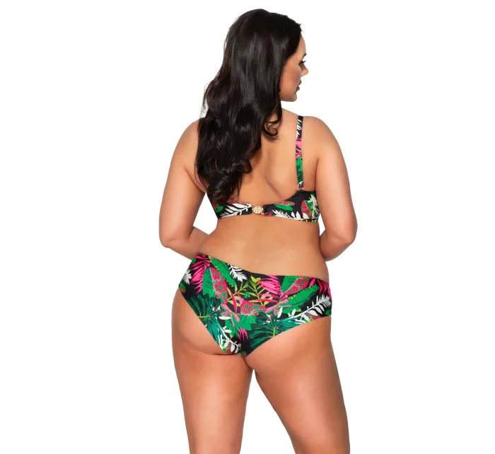 Dámské plavkové kalhotky brazilky SF model 20105799 zelené s potiskem - Ava Dámské plavkové kalhotky brazilky SF model 20105799 zelené s potiskem - Ava